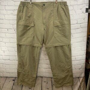 Worldwide Sportsman Khaki Pants Mens Sz 2XL Removable Pant Legs Hiking Camping